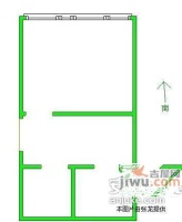 健康新村1室1厅1卫44㎡户型图