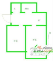 中国女人街2室2厅1卫91㎡户型图
