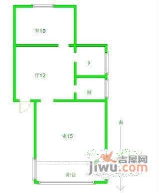 典雅居大厦2室1厅1卫户型图