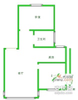 紫鑫国际公寓2室1厅1卫85㎡户型图