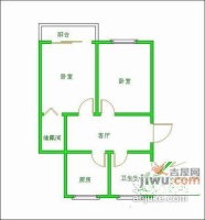 武定新村2室2厅1卫84㎡户型图