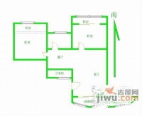 龙福花园2室2厅1卫84㎡户型图