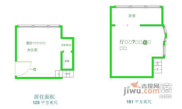 锦江丽舍2室0厅1卫户型图