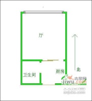 利奥大厦1室0厅1卫户型图