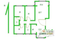 经纬城市花园3室2厅1卫113㎡户型图