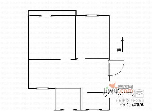 南秀村2室1厅1卫70㎡户型图