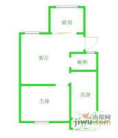 怡康新寓2室1厅1卫户型图