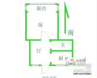莫愁新寓1室1厅1卫42㎡户型图