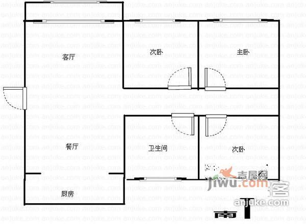 东方城晨曦园4室2厅2卫137㎡户型图