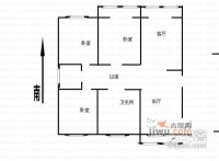 清河公寓3室2厅2卫153㎡户型图