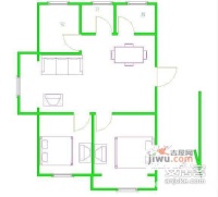 清河公寓2室2厅1卫73㎡户型图