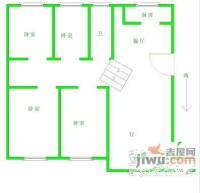章村新寓4室2厅2卫143㎡户型图