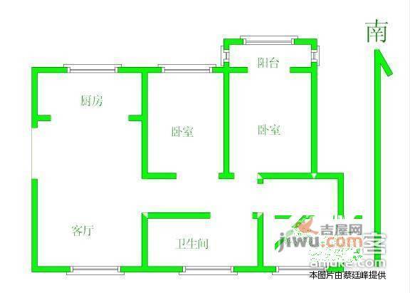 泰龙家园3室2厅2卫120㎡户型图