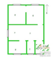 九莲塘小区2室1厅1卫41㎡户型图