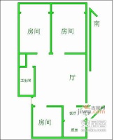 止马村小区3室2厅1卫110㎡户型图