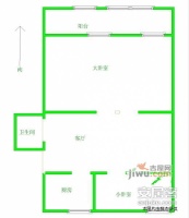 二板桥小区2室1厅1卫59㎡户型图