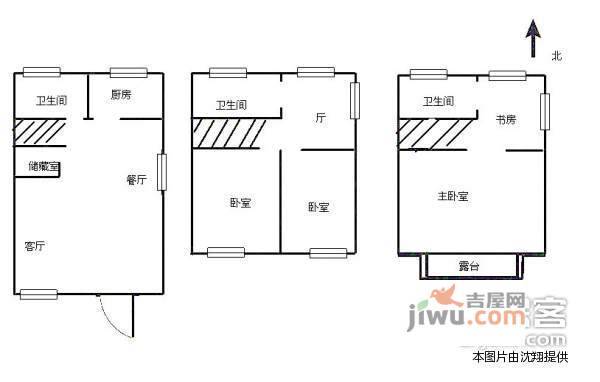 仙鹤山庄4室3厅3卫220㎡户型图