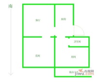 瑞金路小区2室2厅1卫68㎡户型图