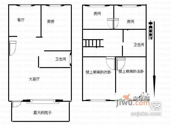 胜泰新寓4室2厅2卫160㎡户型图