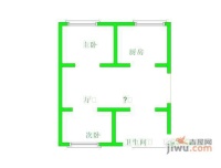 盛世新寓2室1厅1卫83㎡户型图