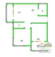 江东北路小区3室2厅1卫户型图