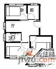 欣芝园3室2厅1卫110㎡户型图