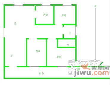 明月贵都花园3室2厅2卫143㎡户型图