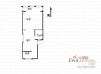 庆盛园小区1室1厅1卫45㎡户型图