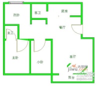 江城人家3室2厅2卫150㎡户型图