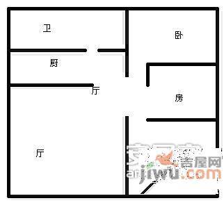 汇泽水苑3室2厅1卫113㎡户型图