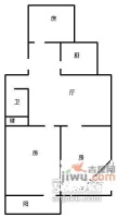 小杨村3室1厅1卫76㎡户型图