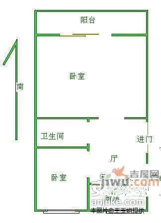 南塑新村2室1厅1卫72㎡户型图