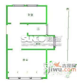 金陵闸小区2室1厅1卫65㎡户型图