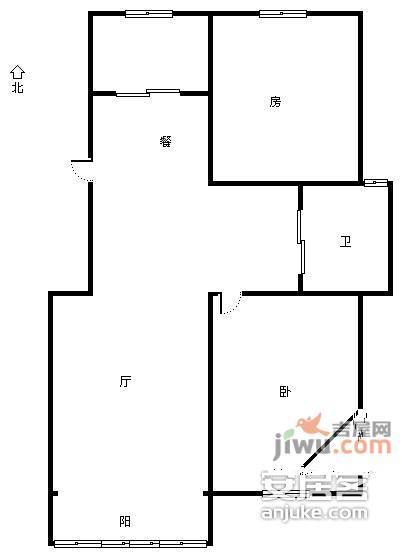 金蕊家苑2室2厅1卫93㎡户型图