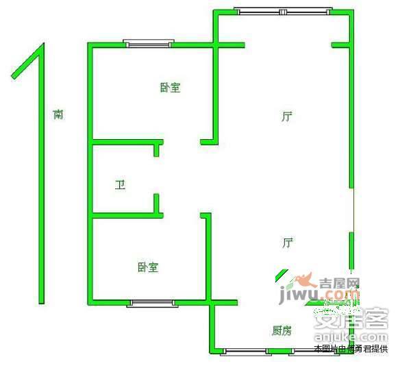 协众雅居2室2厅1卫户型图