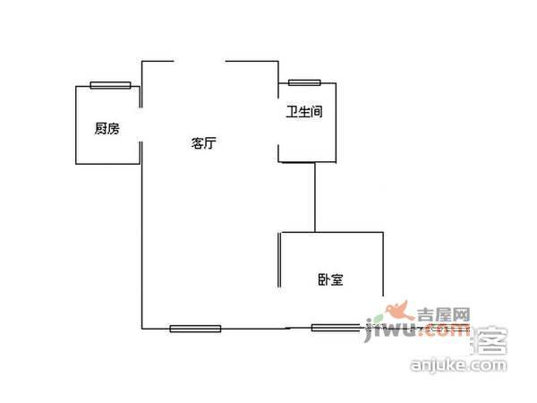 协众雅居2室2厅1卫户型图