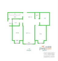 新锐国际公寓3室2厅2卫116㎡户型图