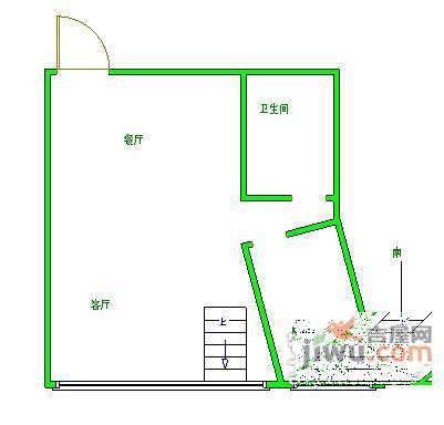 新锐国际公寓2室2厅2卫106㎡户型图