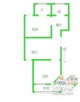 南苑新村2室2厅1卫户型图