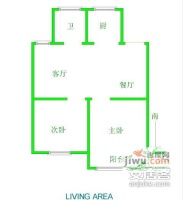 南苑新村3室1厅1卫78㎡户型图