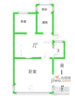陶李王巷2室1厅1卫55㎡户型图