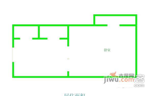 康桥圣菲1室1厅1卫40㎡户型图