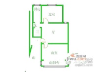 清河新寓一村2室1厅1卫67㎡户型图