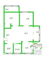 紫藤苑社区3室2厅2卫户型图