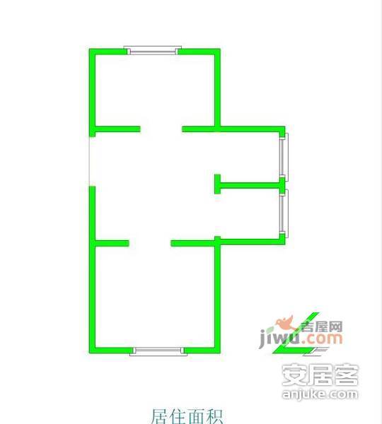 归云堂2室2厅1卫81㎡户型图