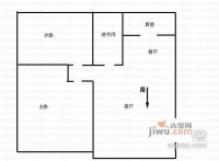 景福庭苑2室2厅1卫105㎡户型图