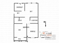 双桥门小区3室2厅1卫87㎡户型图