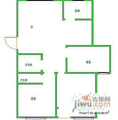 兴元嘉园3室2厅2卫173㎡户型图