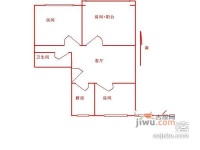 汉口西路小区2室1厅1卫49㎡户型图