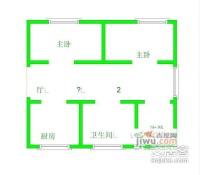 长营村社区3室1厅1卫87㎡户型图